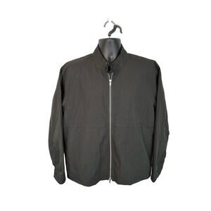 BLDWN Bomber Jacket Utility Black Full Zip Cotton Palmetto Washed Black Large